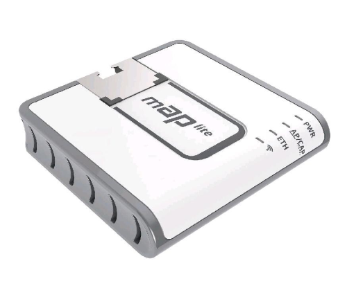 MIKROTIK MAP LITE ACCESS POINT 650MHZ CPU 64MB RAM 1XLAN 2X2 MIMO 2.4GHZ 100MB/S BIANCO